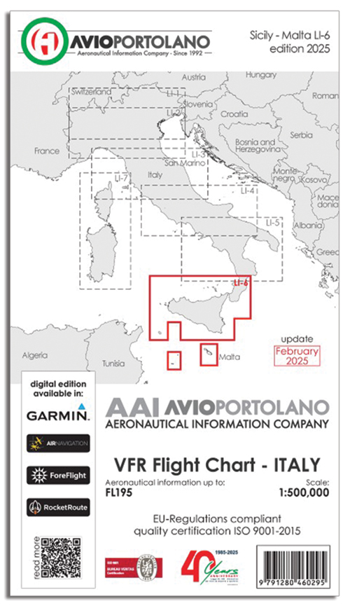 Image 5 of 2025 Italy Aerotouring VFR Flight Charts