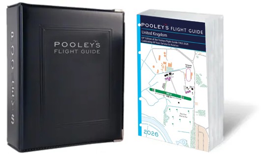Pooleys 2026 United Kingdom Flight Guide – Loose-leaf with Binder 
