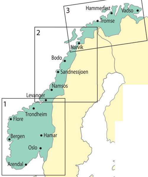 Norwegian Charts 1:500 000 Edition 12 - 2020