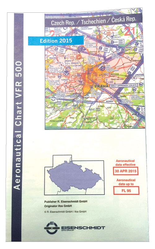Czech Republic VFR 500 Chart