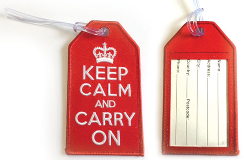 Image 0 of Keep Calm and Carry On – Baggage Tag / Key Ring