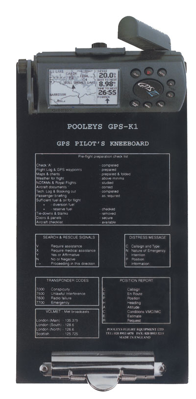 GPS-K1 Pilot Knee Board