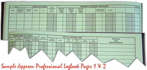Jeppesen Professional Pilot Log Book (FAA version)Image Id:44014