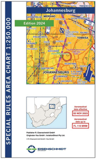 Johannesburg 1:250,000 Special Rules Area Chart, Edition 2024