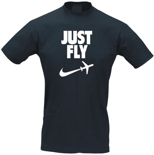Slogan T-Shirt - JUST FLY