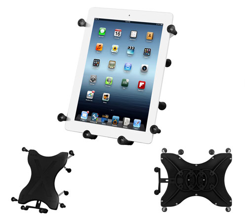 Holder. Universal X-Grip III® for 10 inch Tablets with or without a case or skin