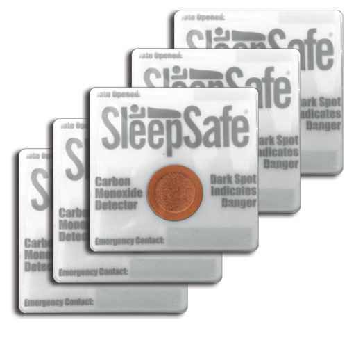 Carbon Monoxide Detector Card - Pack of 5