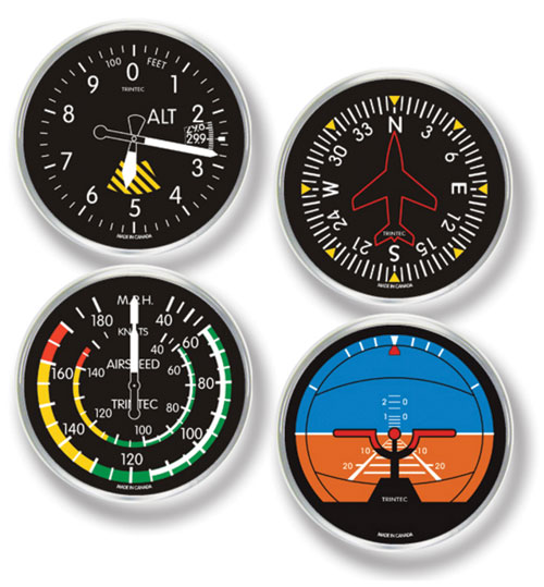 Image 0 of Classic 4-Piece Round Acrylic Instrument Coaster Set