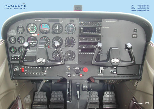 Cessna 172 Cockpit Poster