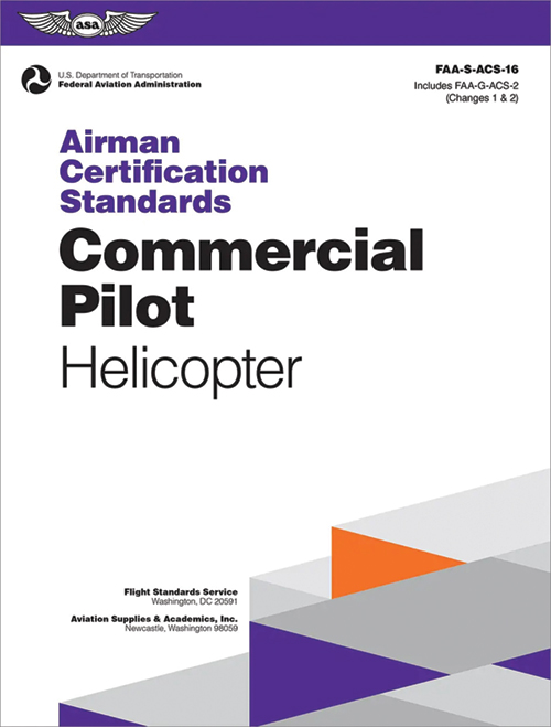 Image 0 of Commercial Pilot Rotorcraft Helicopter Rating ACS-16 (Softcover) – ASA
