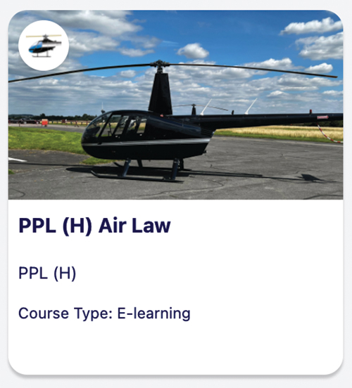Image 0 of Academy Access –  Helicopters UK Air Law, E-Learning