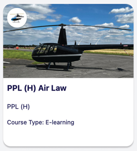 Academy Access –  Helicopters UK Air Law, E-Learning