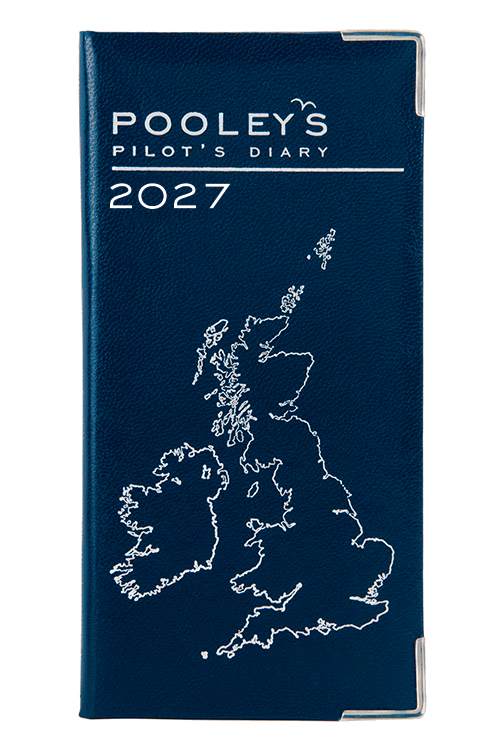 Image 1 of Pooleys Pilots Diary 2027 – Blue