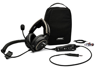 Bose A20 Helicopter Headset with U174 Plug, Bluetooth, Battery Powered, Straight Cable, Hi Imp. (324843-3030)Image Id:47805