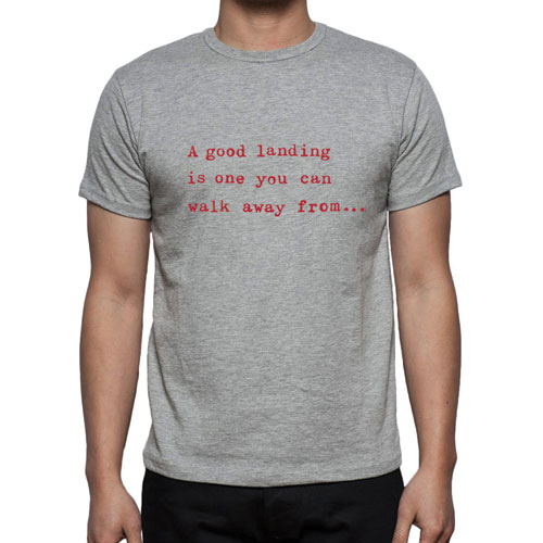 Good Landing Flight T-Shirt – GREYImage Id:47835