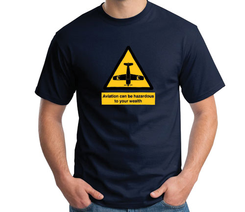 Image 0 of Hazard Flight T-Shirt – NAVY
