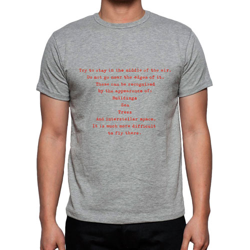 Middle of the Air Flight T-Shirt – GREYImage Id:47844