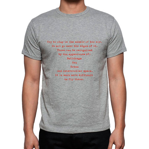 Image 0 of Middle of the Air Flight T-Shirt – GREY