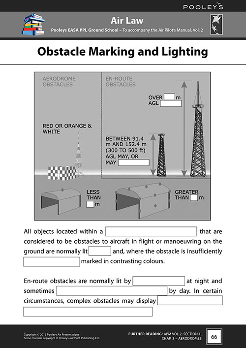 Pooleys Air Presentations – Air Law Student Pilot's Work Book (b/w with spaces for answers)Image Id:48055