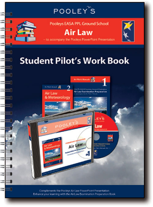 Pooleys Air Presentations – Air Law Student Pilot's Work Book (b/w with spaces for answers)Image Id:48105