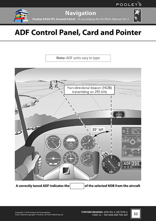 Pooleys Air Presentations – Navigation Student Pilot's Work Book (b/w, with spaces for answers))Image Id:48131