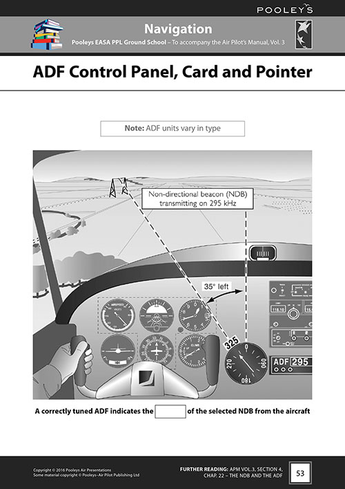 Image 3 of Pooleys Air Presentations – Navigation Student Pilot's Work Book (b/w, with spaces for answers))