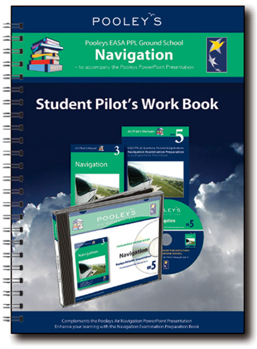 Pooleys Air Presentations – Navigation Student Pilot's Work Book (colour with spaces for answers) - Pooleys
