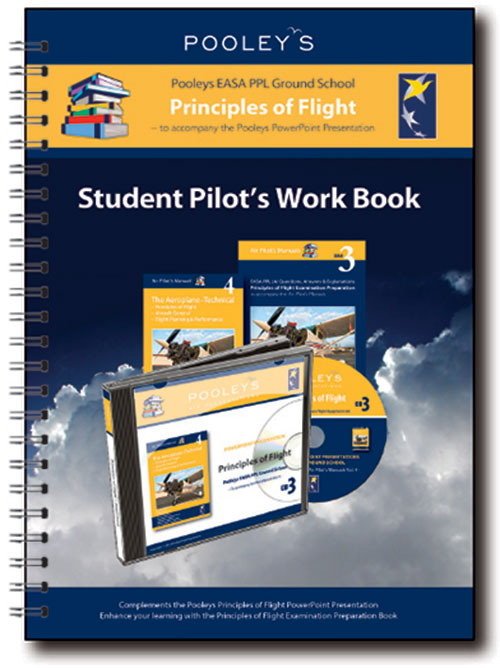 Pooleys Air Presentations – Principles of Flight Student Pilot's Work Book (b/w, with spaces for answers)