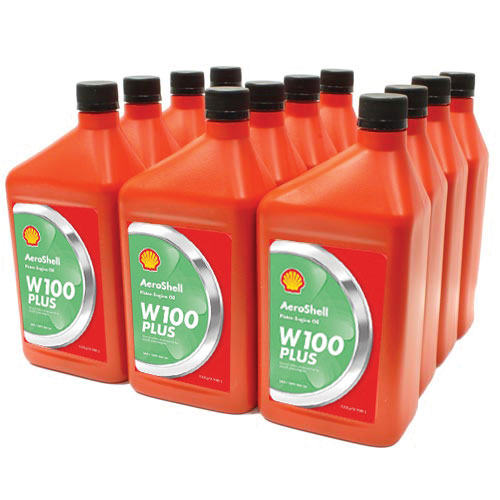 Aeroshell Oil W100 PLUS x 12 (1 US Quart)