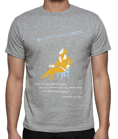 Da Vinci Flight T-Shirt – GREYImage Id:48384