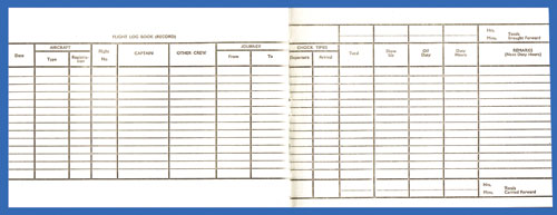 Pooleys Stewardess Flight Log BookImage Id:48419