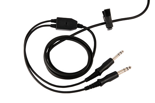 Image 2 of Pooleys Aviation Headset - Passive (black ear cups) + FREE Headset Bag