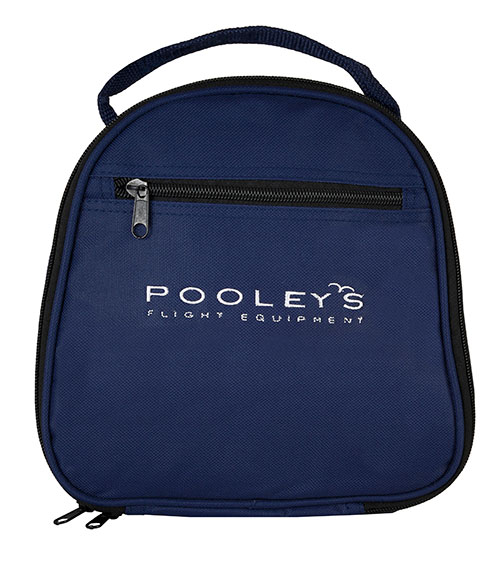 Image 4 of Pooleys Aviation Headset - Passive (blue ear cups) + FREE Headset Bag