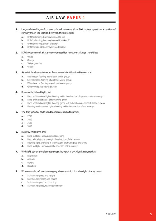 Image 1 of Exam 1 – Q&A Air Law Examination Preparation