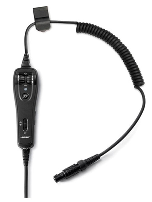 Bose A20 Headset with 6-pin LEMO, Bluetooth, Coiled Cable, Flex, Hi Imp (324843-T040)Image Id:122154