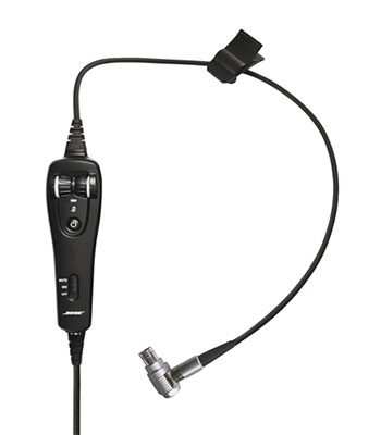 Bose A20 Headset Cable with 8-pin FISCHER Plug, Bluetooth, Straight Cable (327070-3050)
