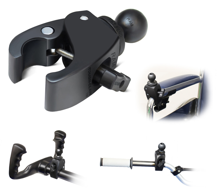 Small claw Base + standard Arm + round plate Accessory (RAP-B-400+RAM-B-201+RAM-B-202) (COMBO)