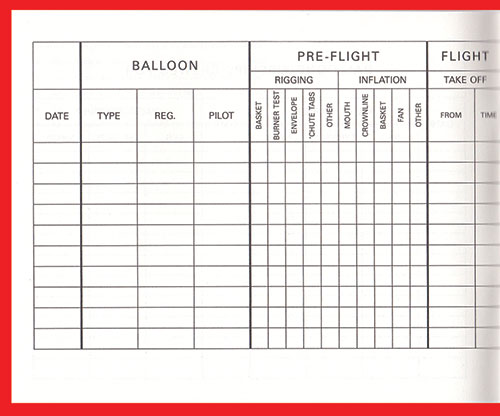 Image 2 of Pooleys Balloon & Airship Crew & Observers Log Book