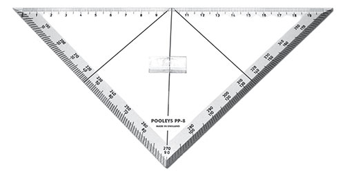 PP-8  Triangular Track Line Protractor