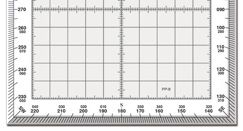 Image 2 of PP-9 Square Protractor with White Border