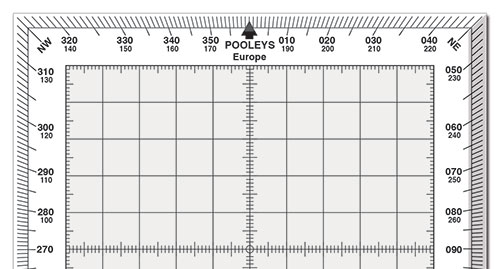 Image 1 of PP-9 Square Protractor with White Border