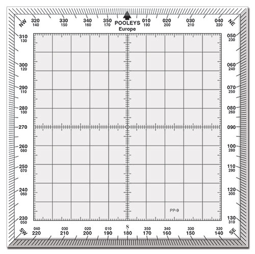 Image 0 of PP-9 Square Protractor with White Border