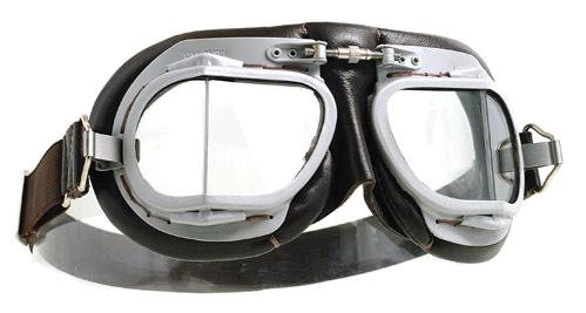 Image ofHalcyon Mark 9 Vintage Flying Goggles - Brown