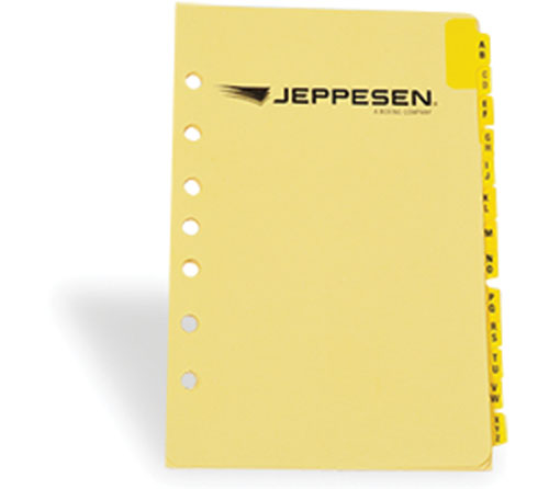 Image 0 of Set of Alphabetical Tabs - Jeppesen