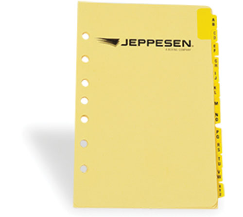 Set of Alphabetical Tabs - Jeppesen