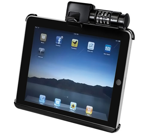 Complete Kit with Lockable Holder for Apple iPad 1, iPad 2, iPad 3 & iPad 4