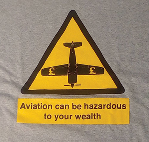 Image 3 of Hazard Flight T-Shirt – GREY