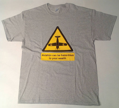 Image 2 of Hazard Flight T-Shirt – GREY