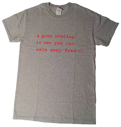 Good Landing Flight T-Shirt – GREYImage Id:125461