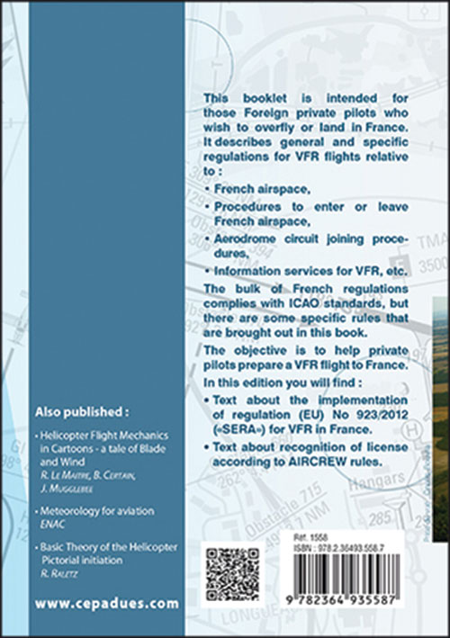 VFR Flight Rules France, 9th Edition - VacherImage Id:125988